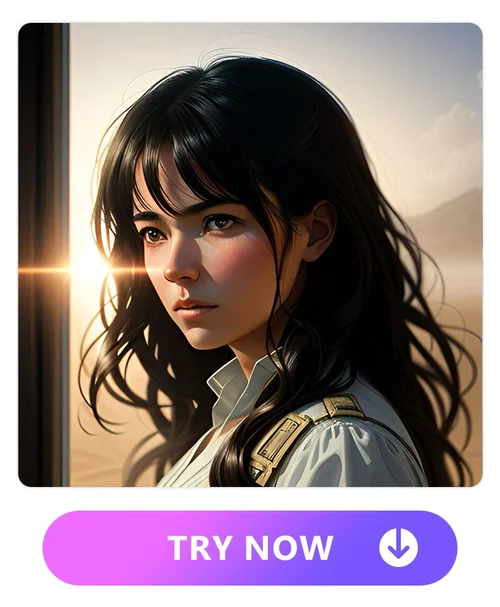 AI woman in desert style